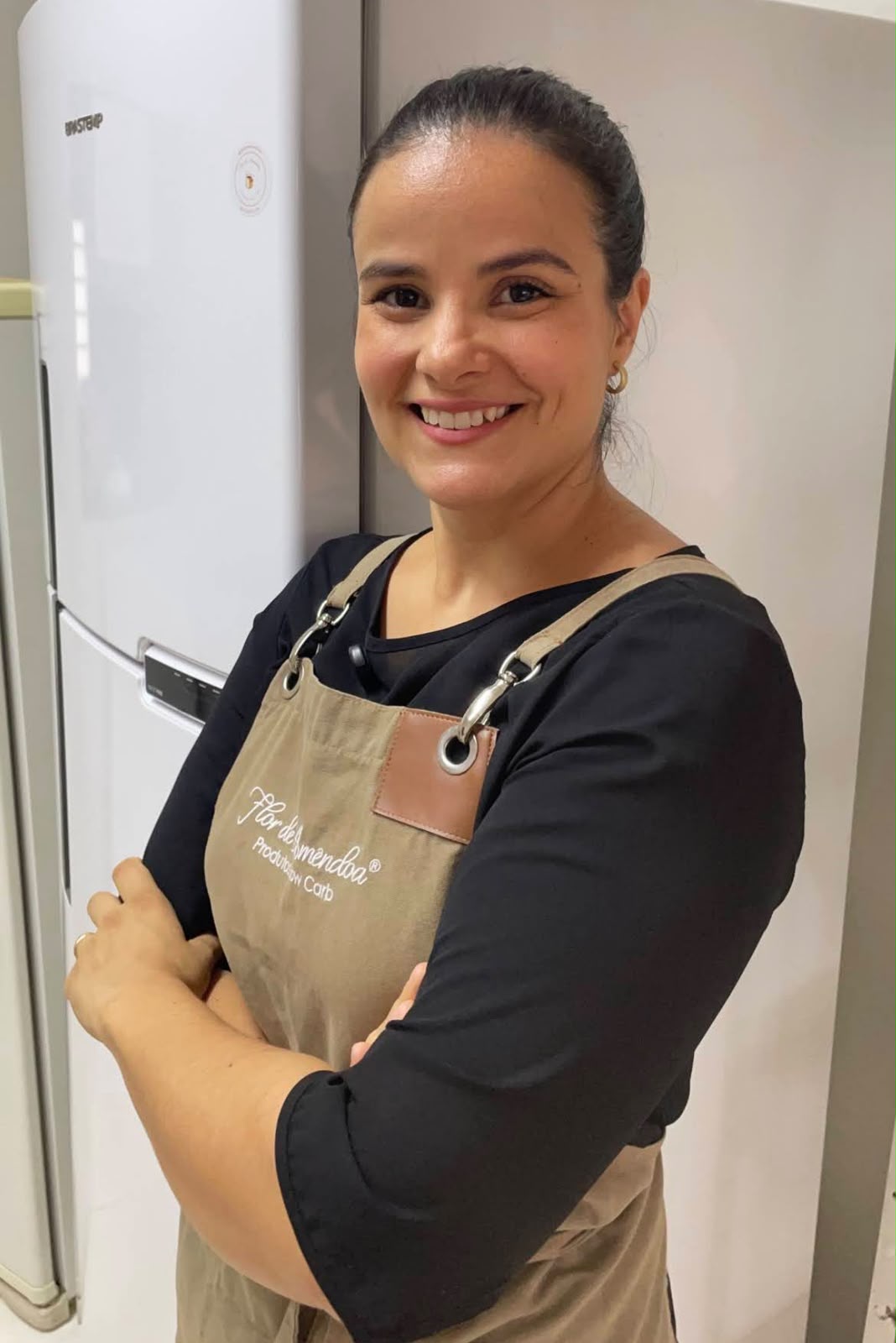 Juliana Mendes na cozinha